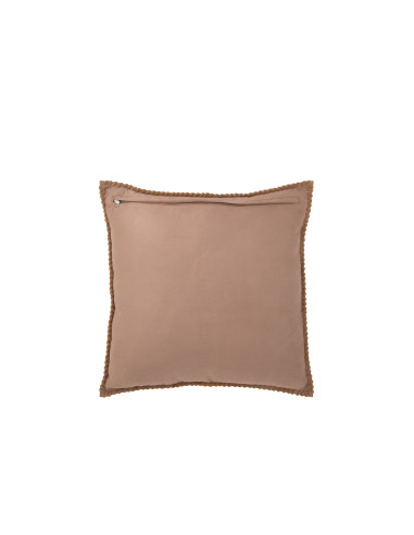 Centre de coussin en cuir camelJ-Line