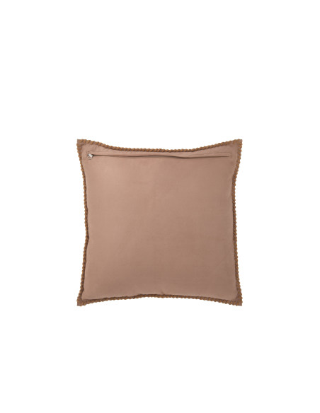 Centre de coussin en cuir camelJ-Line