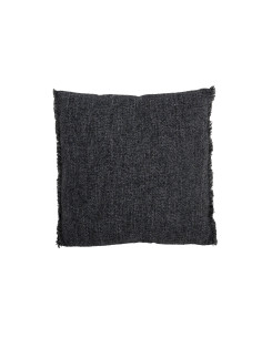 Coussin carré ethnique en coton bleuJ-Line