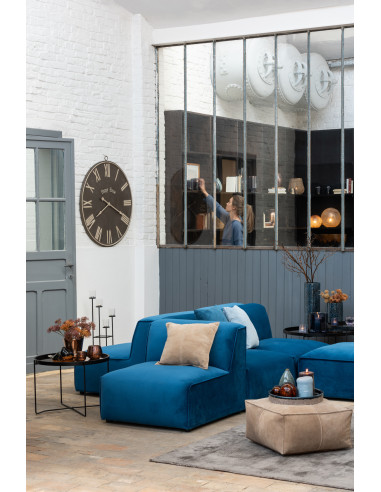 Cousin en cuir beige à couture carréeJ-Line