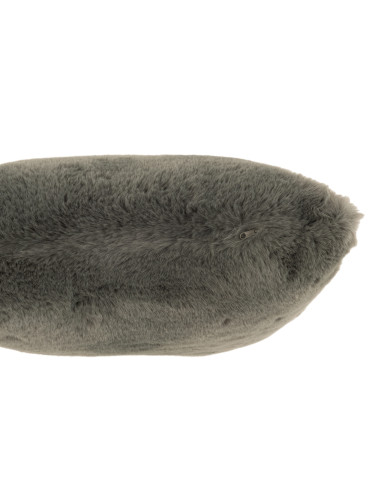 Coussin mignon en polyester grisJ-Line