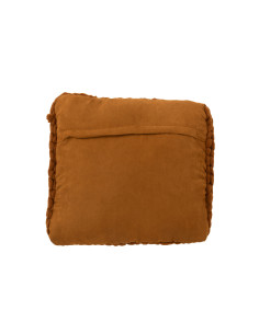 Coussin tricoté en acrylique orange marronJ-Line 2