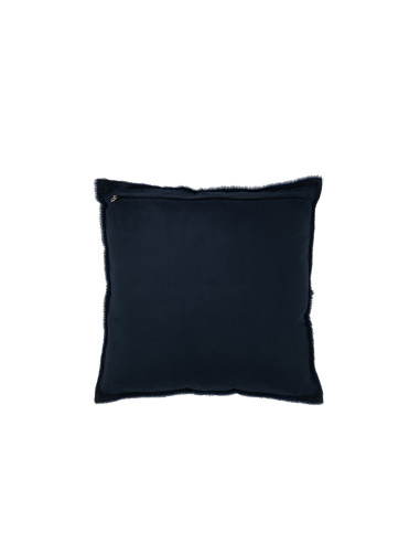 Cuir de vache en poil de coussin bleu électriqueJ-Line