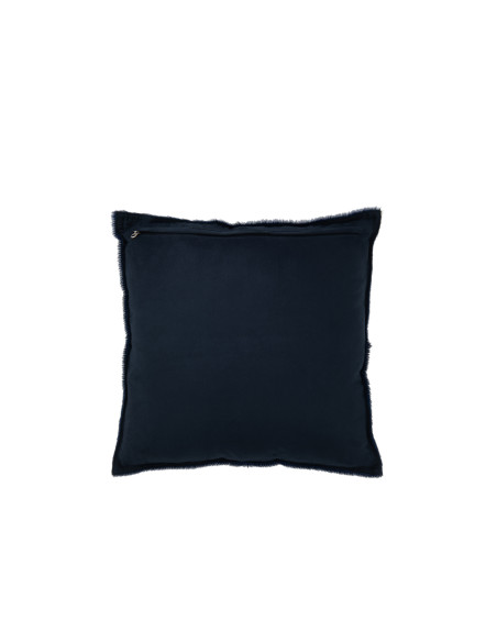 Cuir de vache en poil de coussin bleu électriqueJ-Line