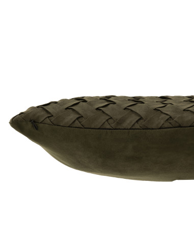 Coussin en polyester tissé vertJ-Line