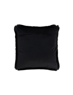 Coussin carré en polyester noir AlphaJ-Line 2