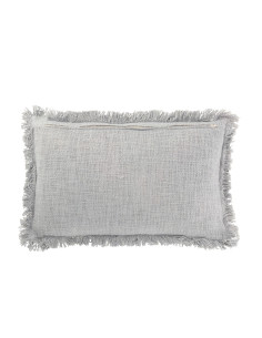 Frange de coussin en velours de coton bleuJ-Line 2