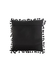 Coussin en coton marocain noirJ-Line 2