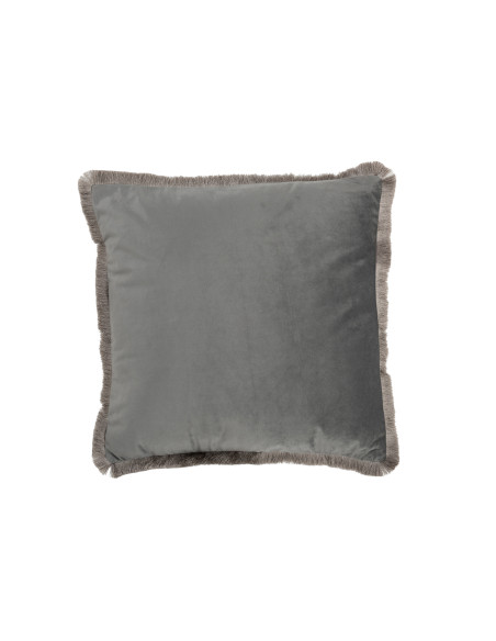 Coussin carré en polyester gris AlphaJ-Line Coussin carré en polyester gris AlphaJ-Line