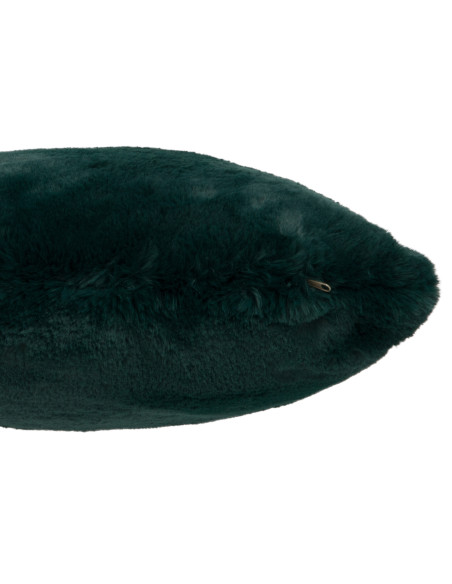 Coussin mignon en polyester vert foncéJ-Line