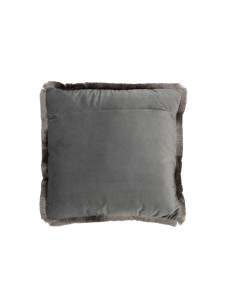 Coussin carré en polyester gris AlphaJ-Line 2