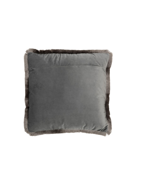 Coussin carré en polyester gris AlphaJ-Line Coussin carré en polyester gris AlphaJ-Line