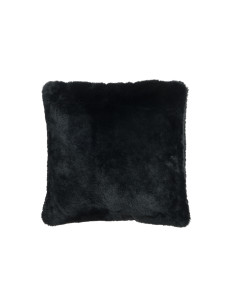 Coussin mignon en polyester noirJ-Line