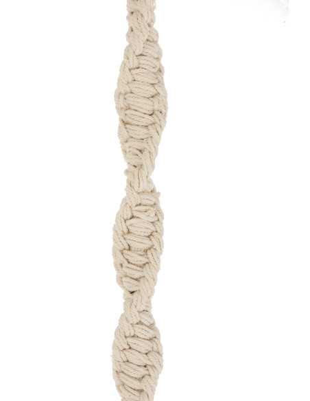 J-LineBalancelle en coton/bois beige style bohème