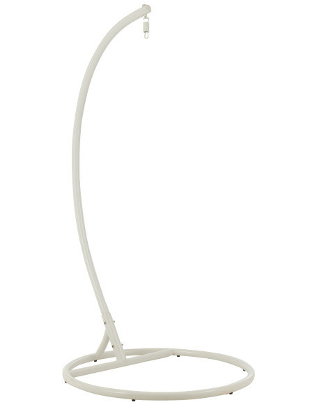J-LineChaise suspendue + coussins Bula métal / roseau blanc