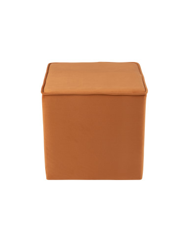 Pouf Cube Velours OcreJ-Line