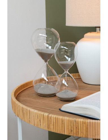 Sablier Déco Verre/Sable Gris PetitJ-Line