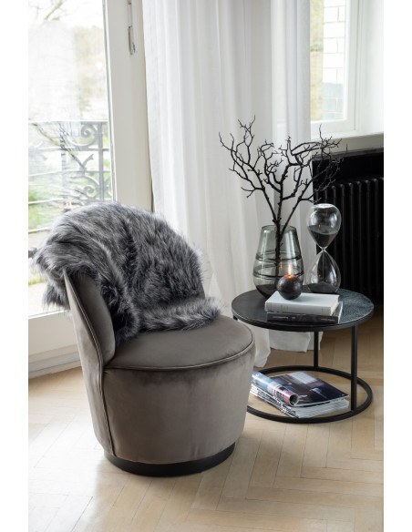 Sablier Perles Verre Noir Très GrandJ-Line