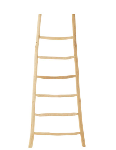 Échelle 6 marches en bois de teck naturelJ-Line