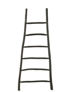 Échelle 6 marches en bois de teck noirJ-Line 2