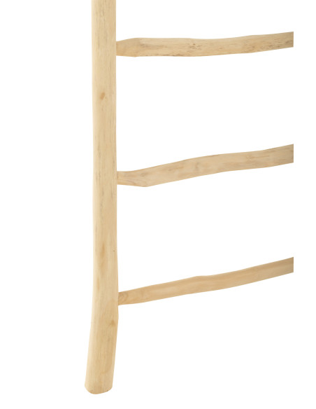 Échelle 6 marches en bois de teck naturelJ-Line Échelle 6 marches en bois de teck naturelJ-Line