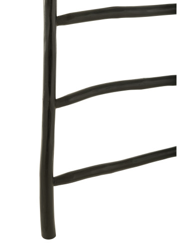 Échelle 6 marches en bois de teck noirJ-Line