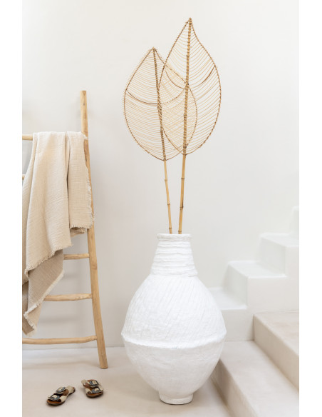 Échelle 6 marches en bois de teck naturelJ-Line Échelle 6 marches en bois de teck naturelJ-Line