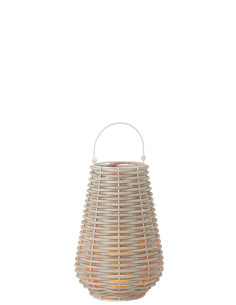 J-LineLanterne tissée en plastique blanc à LED de petite taille 2