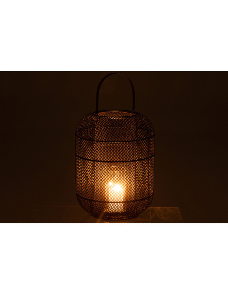 J-LineLanterne Donny Fer Noir J-LineLanterne Donny Fer Noir