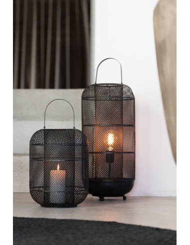 J-LineLanterne Donny Fer Noir