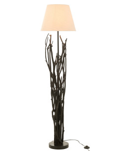 Lampe sur pied en bois de châtaignier noirJ-Line 2