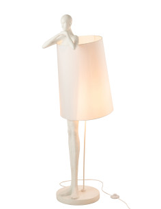 Homme Lampe Poly BlancJ-Line 2