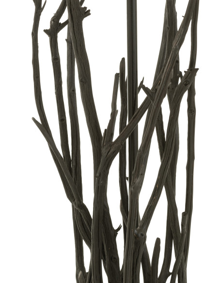 Lampe sur pied en bois de châtaignier noirJ-Line Lampe sur pied en bois de châtaignier noirJ-Line