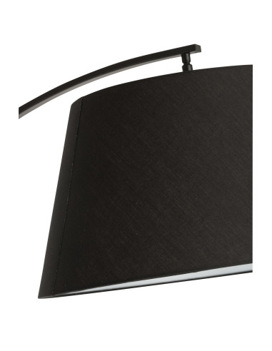 Lampe sur pied en métal noir en arcJ-Line