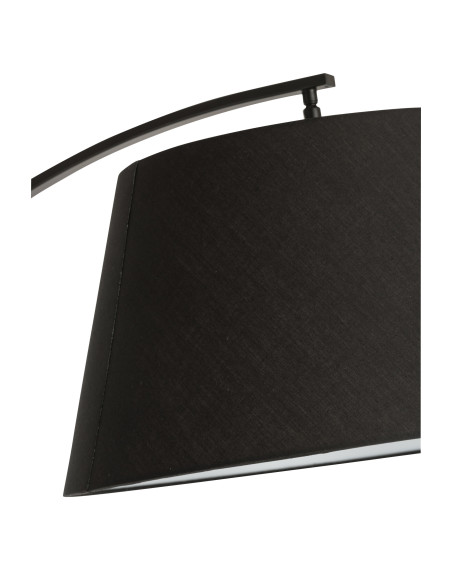 Lampe sur pied en métal noir en arcJ-Line