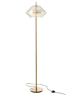 Lampe Sur Pied Led Or Métal/Verre TransparentJ-Line 2