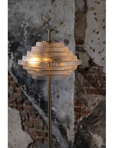 Lampe Sur Pied Led Or Métal/Verre TransparentJ-Line