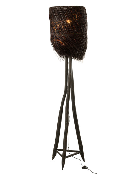 Lampe Branche Arthur Bois Marron GrandeJ-Line Lampe Branche Arthur Bois Marron GrandeJ-Line