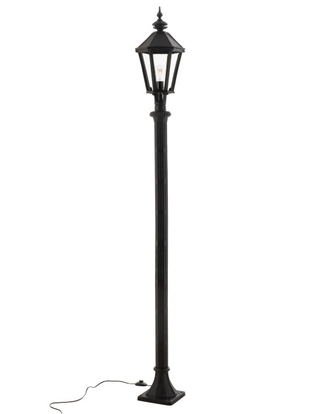 Poteau de lanterne extérieure en fonte noireJ-Line