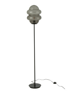 Lampe de sol cuillère en verre grisJ-Line 2