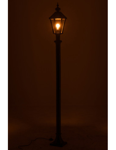 Poteau de lanterne extérieure en fonte noireJ-Line