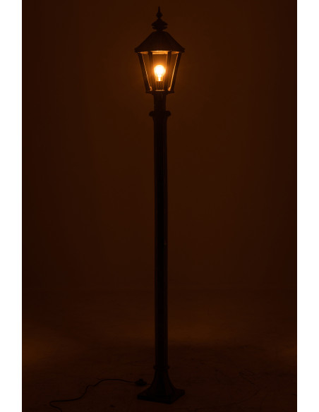 Poteau de lanterne extérieure en fonte noireJ-Line