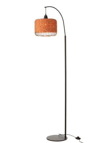 Lanterne de lampe de sol en métal orangeJ-Line