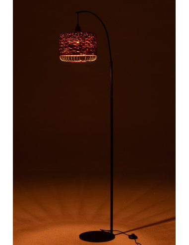 Lanterne de lampe de sol en métal orangeJ-Line