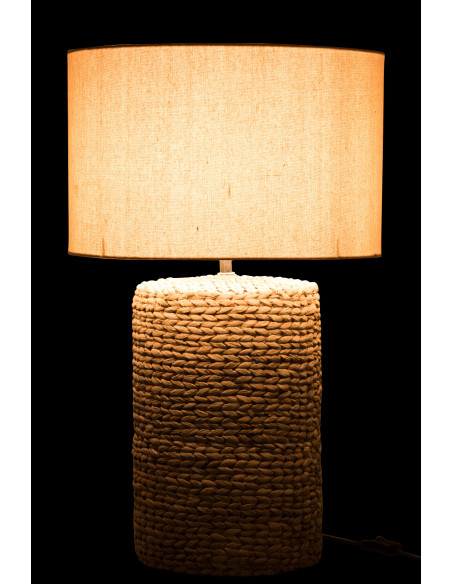 Pied de lampe + Abat-jour en tresse épaisse en béton/coton naturel LJ-Line Pied de lampe + Abat-jour en tresse épaisse en béton/coton naturel LJ-Line