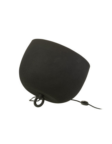 Lampe ronde intérieure en métal doré et noir de grande tailleJ-Line