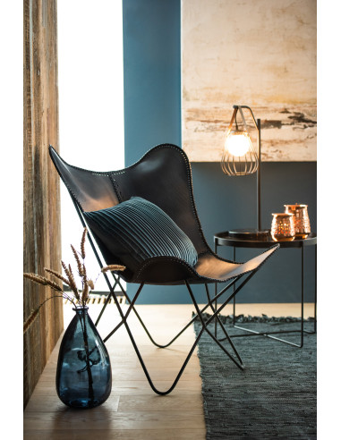 Lampe de table Ignes en acier/marbre noirJ-Line