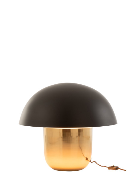 Lampe Champignon en Fer Noir/Or GrandeJ-Line