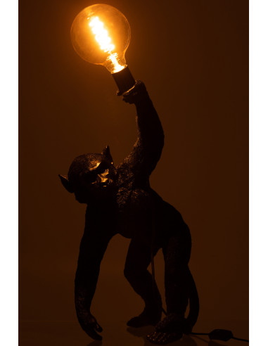 Lampe Singe Incliné Poly NoirJ-Line