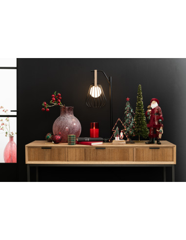 Lampe de table Ignes en acier/marbre noirJ-Line